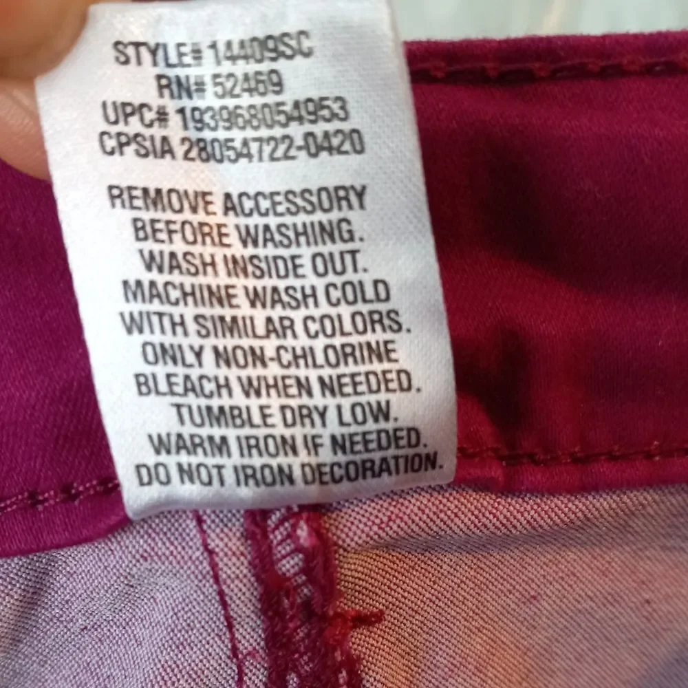 Members Mark Girls Jeans Zipper Button Belt Loops Size 10/12